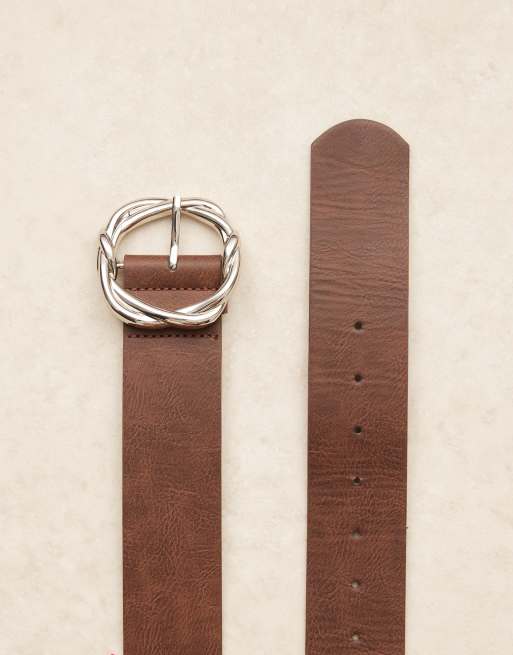 My Accessories – Brunt, brett skärp med vridet spänne, 3 av 3