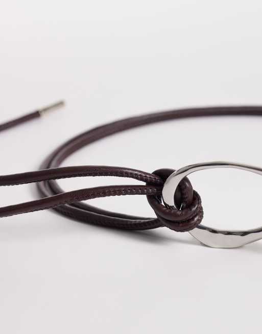 My Accessories – Brunt repskärp med metallögla, 3 av 3