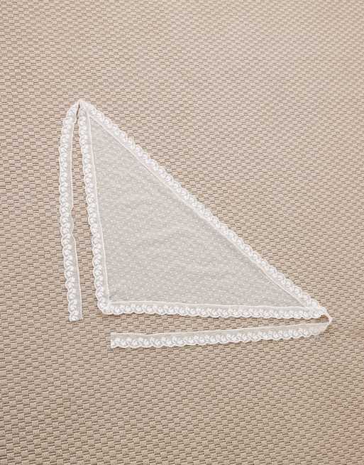 My Accessories - Ceinture en dentelle à pois - Blanc, 2 de 3