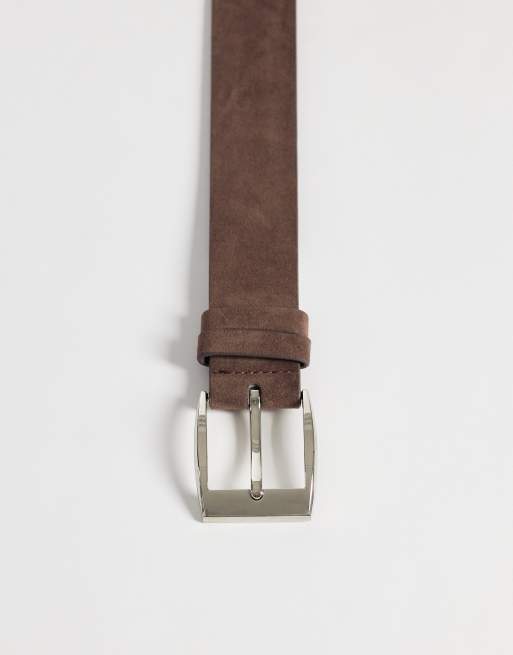 My Accessories ceinture style vintage marron avec boucle argentée, 3 de 3