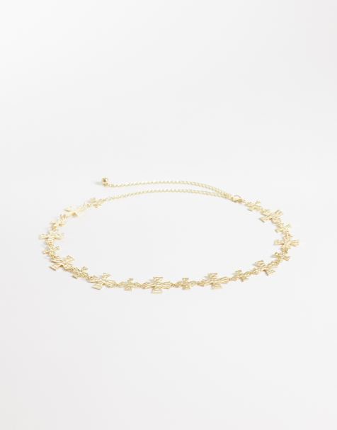 My Accessories chain belt with crosses in gold - view 1