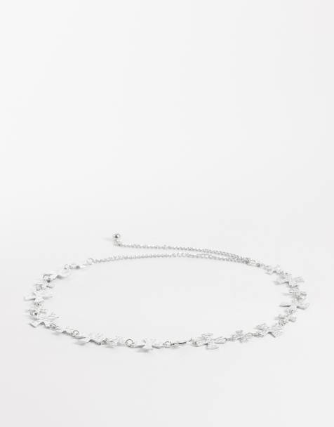 My Accessories chain belt with crosses in silver - view 1