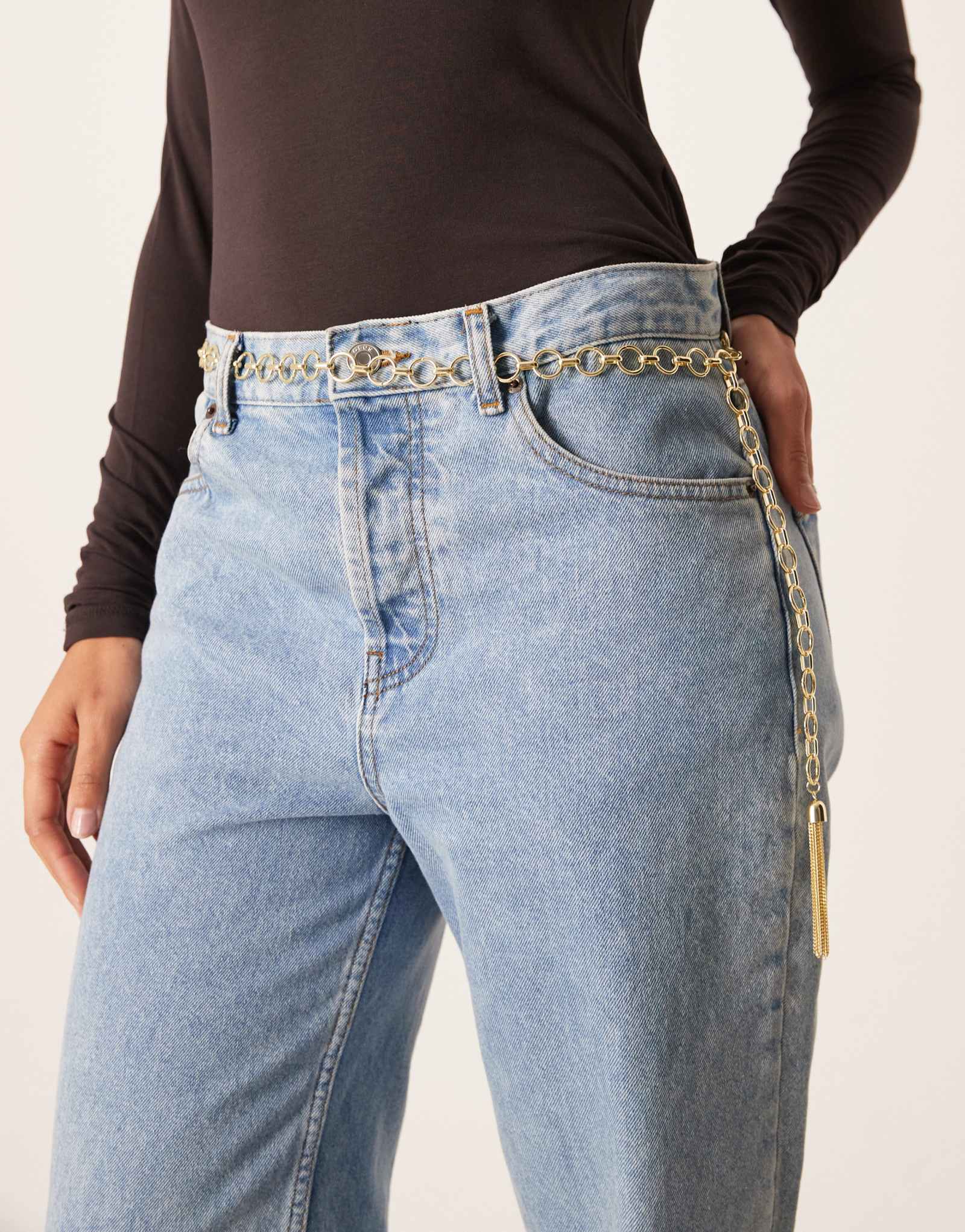 Мои аксессуары - пояс-цепочка с золотой кисточкой