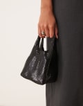 [My Accessories] My Accessories chainmail bucket bag in black No Size Black