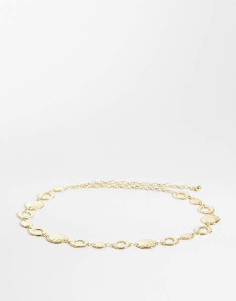 My Accessories - Cintura dorata martellata a cerchi oversize - view 1