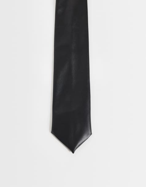 My Accessories cravate aspect cuir - view 1