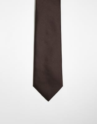 My Accessories - Cravate - Marron chocolat