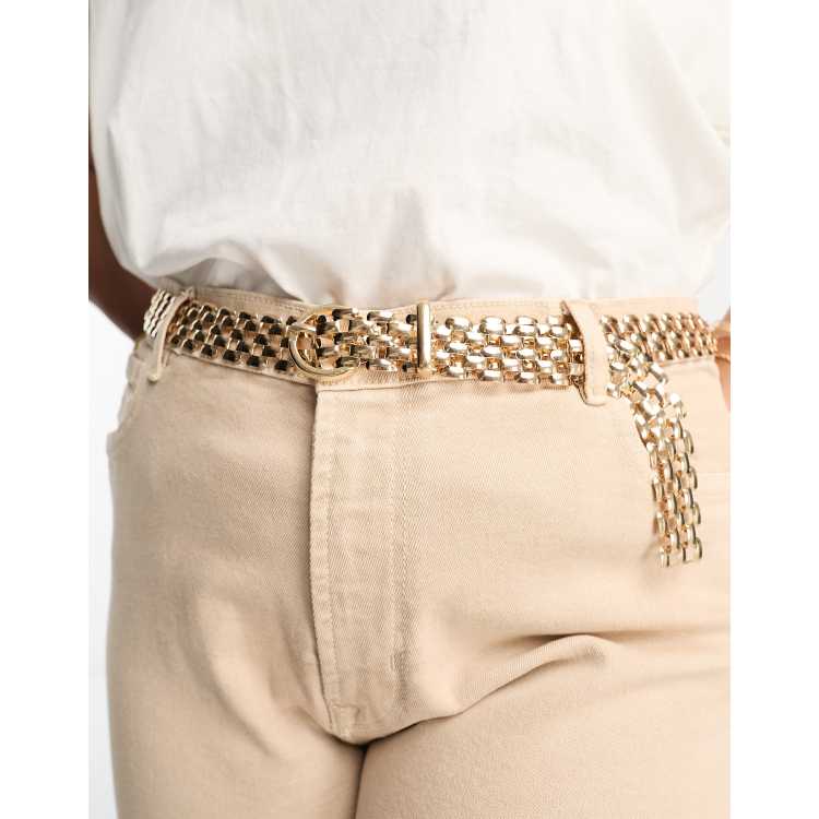 Gold chain belt on sale asos