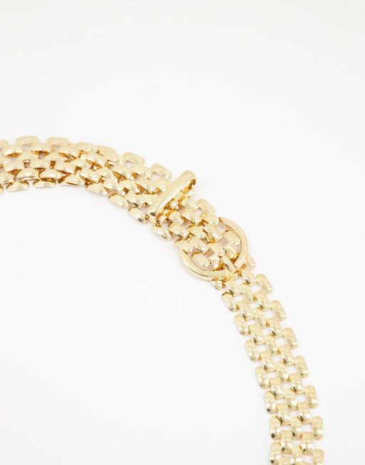 Chunky Gold Link Chain Belt