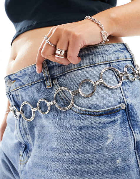 Plus size metal outlet belt