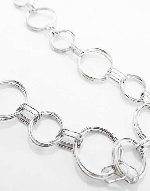 Silver Circle Chain Belt