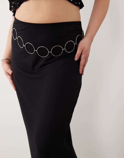 My Accessories Curve – Silverfärgat kedjeskärp med stora ringar - view 1