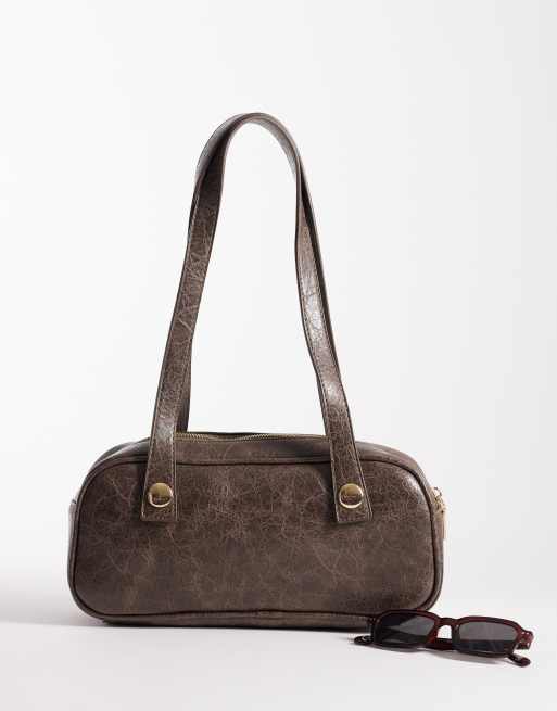 My Accessories distressed east west shoulder bag in Brown , 2 of 4