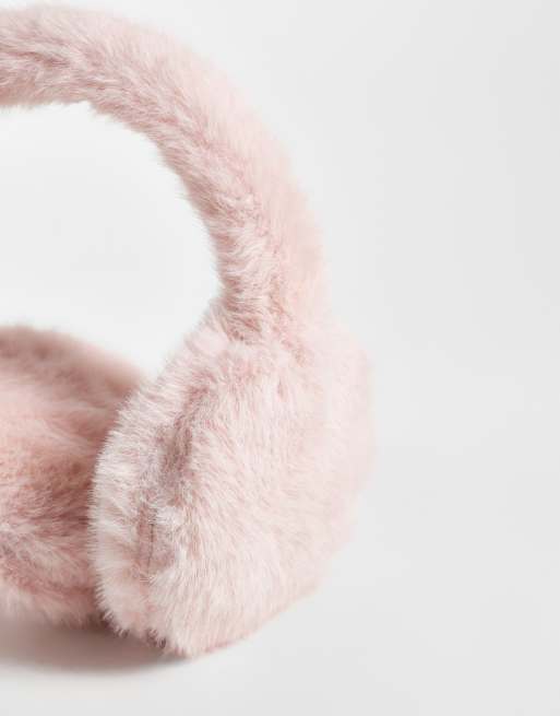 My Accessories ear muffs in in pink faux fur, 2 of 3