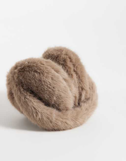 My Accessories ear muffs in in taupe faux fur, 3 of 3