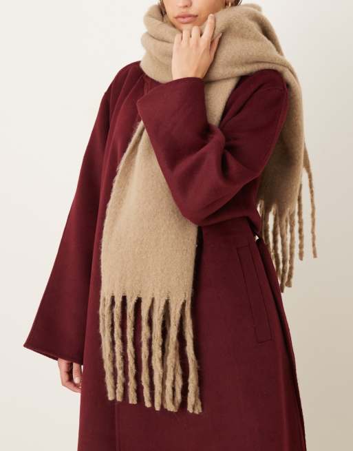 My Accessories - Écharpe oversize ultra-douce - Marron clair chiné, 3 de 3