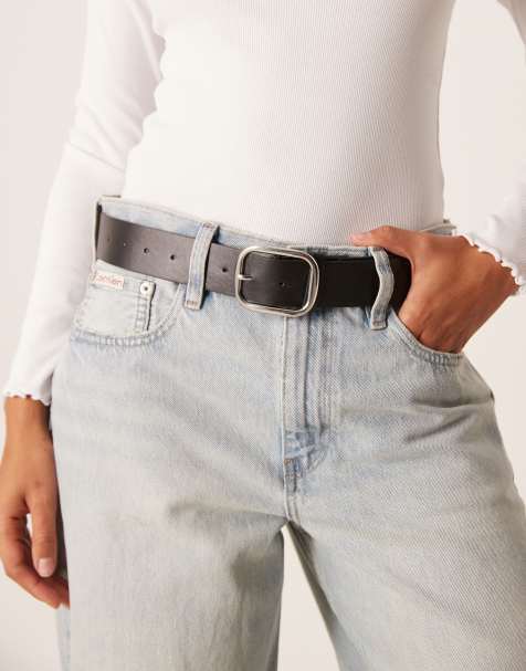 My Accessories extra long belt in black and silver - view 1
