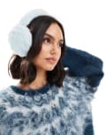 [My Accessories] My Accessories faux fur ear muffs in blue No Size Light Blue