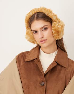 My Accessories My Accessories faux fur earmuffs in deer print-Multi