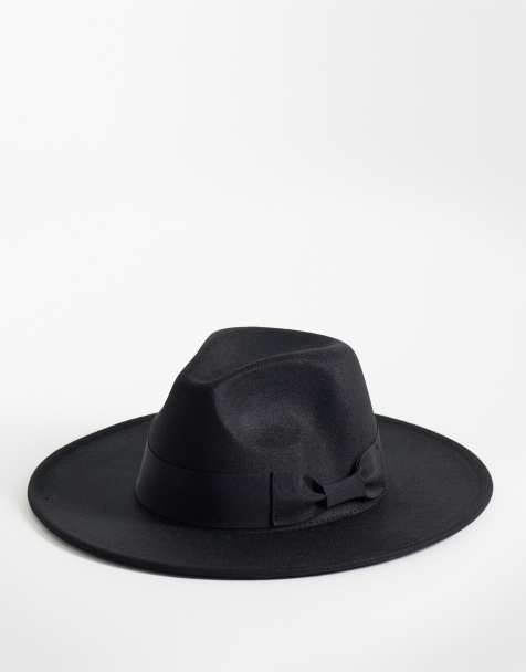 My Accessories fedora hat in black felt - view 1
