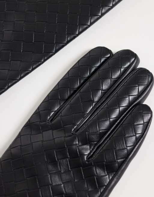 My Accessories gants tressés noirs, 2 de 3