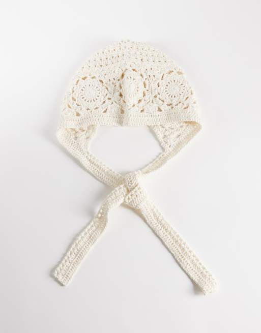 My Accessories - Gehaakte muts in crème, 3 van 3