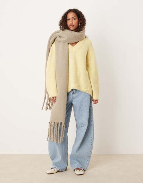 My Accessories – Grå, supermjuk filthalsduk i oversize - view 1