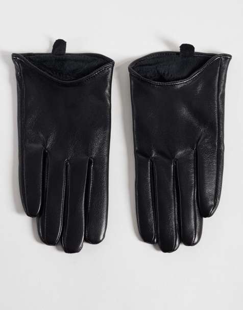 My Accessories - guantes de conducir de piel sintética en negro - view 1