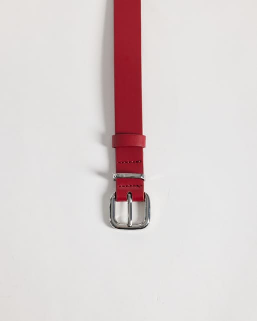 My Accessories Gürtel in Rot mit silberner Schnalle, 3 von 3