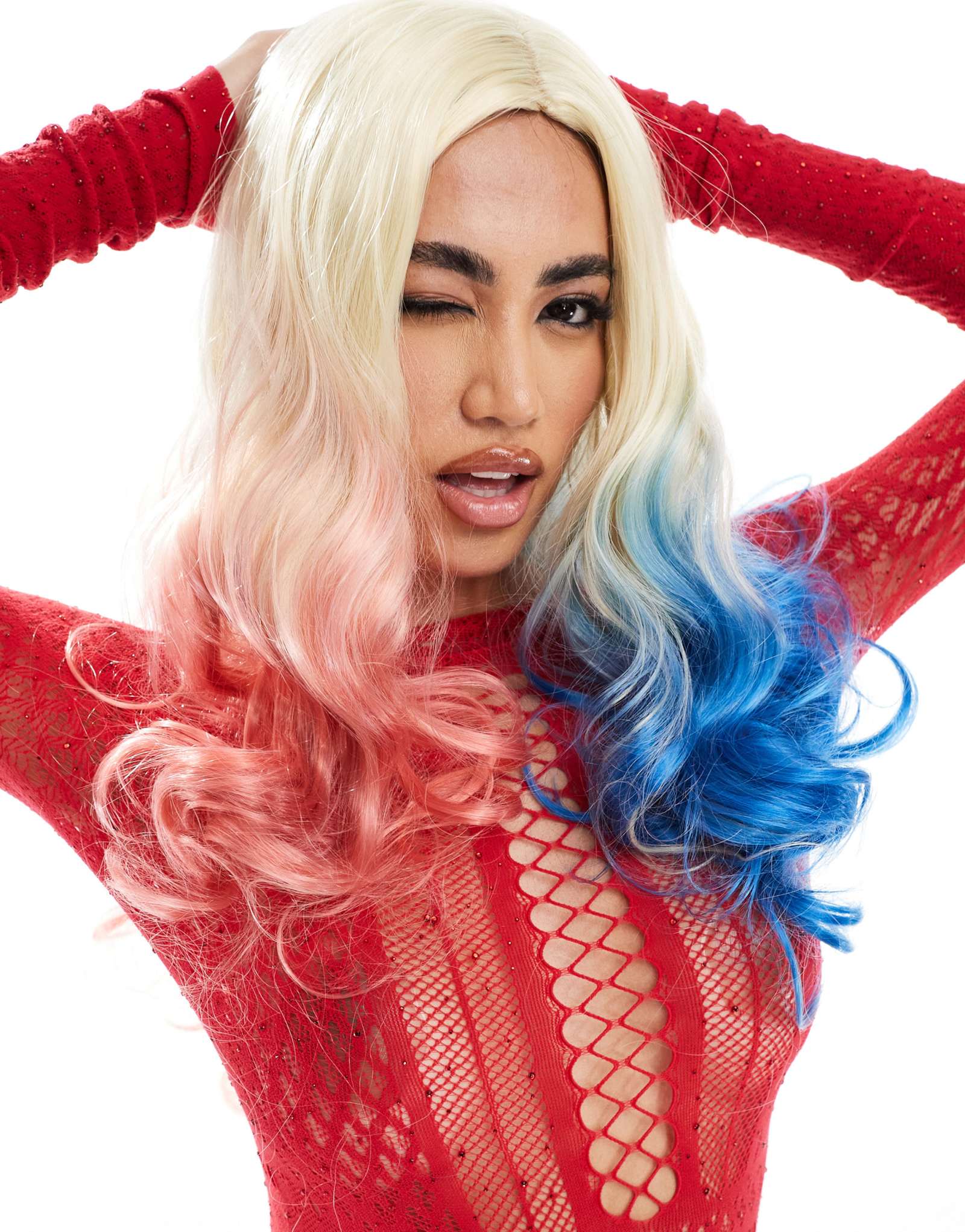 Мои аксессуары Парик Харли Квинн на Хэллоуин