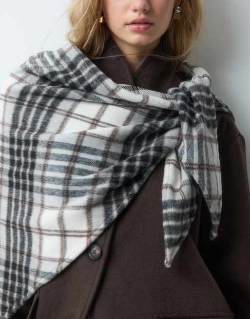 My Accessories heritage check triangle scarf, 4 of 5