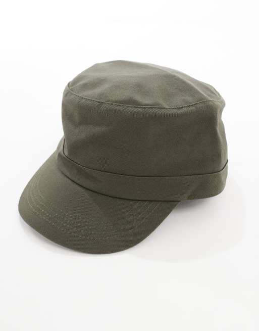 My Accessories – Kakifärgad armékeps med platt kulle, 2 av 4