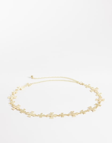 My Accessories – Kettengürtel in Goldoptik mit Kreuzelementen - view 1