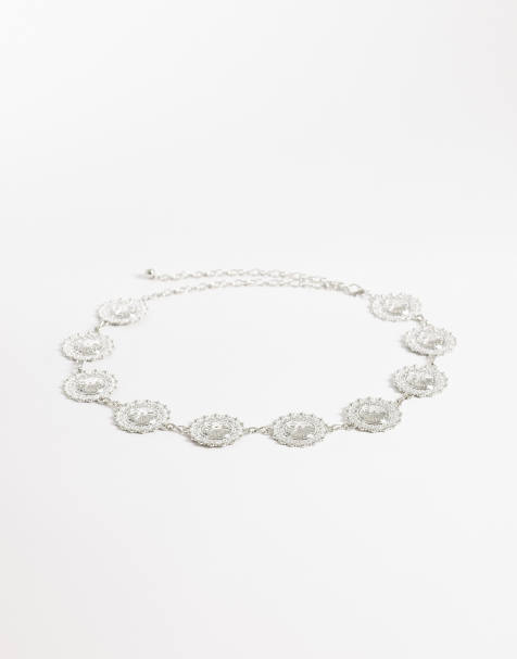 My Accessories – Kettengürtel in Silberoptik mit großen Münzgliedern - view 1