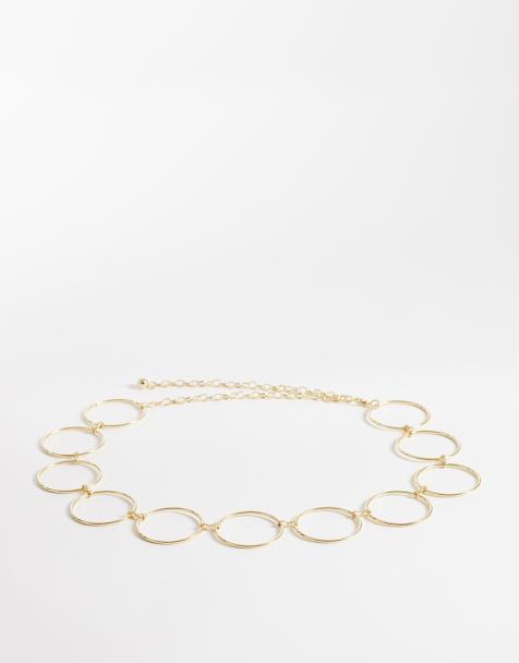My Accessories – Kettengürtel mit großen Ringen in Goldoptik - view 1