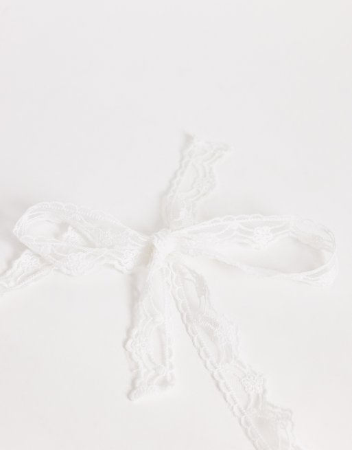 My Accessories lace bandana belt in white  , 3 of 3