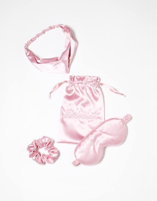My Accessories - L'invitée - Pochette avec masque de sommeil, chouchou et bandeau - Rose