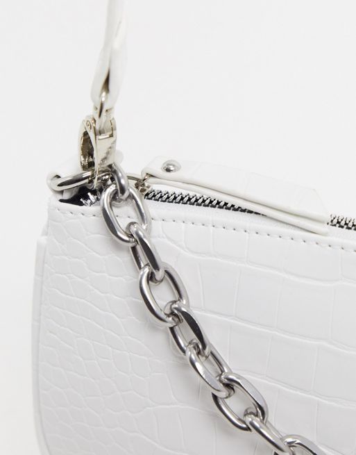 White Croc Shoulder Bag, Accessories