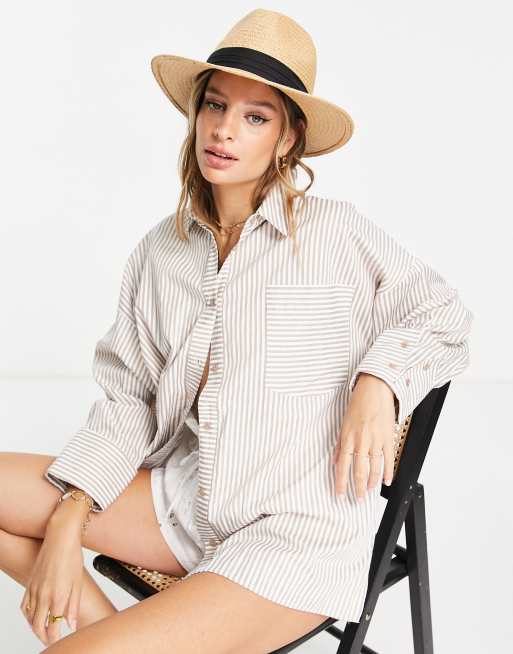 My Accessories London adjustable straw fedora hat with black band, 4 of 4