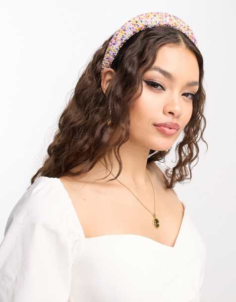 My Accessories London beaded headband in brights - view 1