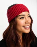 [My Accessories] My Accessories London chunky knitted headband in red No Size RED