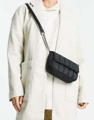 My Accessories My Accessories London crossbody bag in padded black nylon