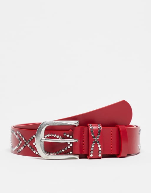 Asos sale red belt