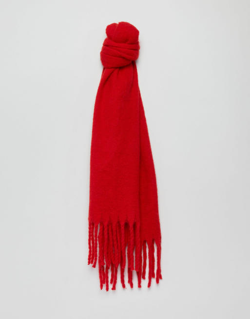 My Accessories London - Écharpe extra longue et super douce en exclusivité - Rouge, 2 de 4