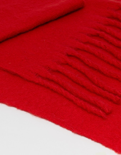 My Accessories London - Écharpe extra longue et super douce en exclusivité - Rouge, 3 de 4