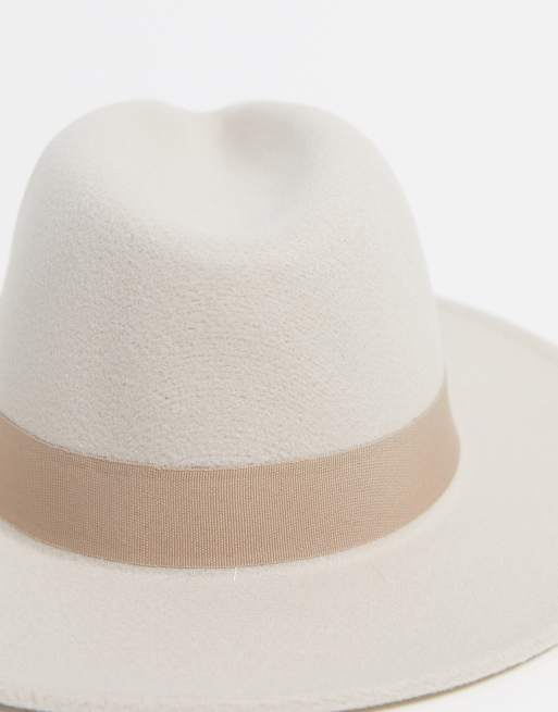 My Accessories London - Ecrufarvet og justerbar fedora - Kun hos ASOS, 4 af 4