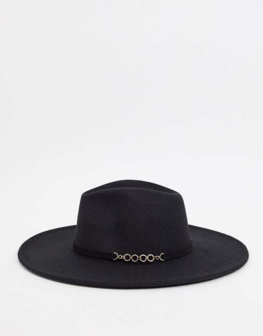 Black oversized fedora store hat