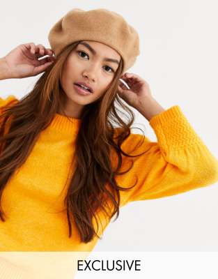orange beret hat