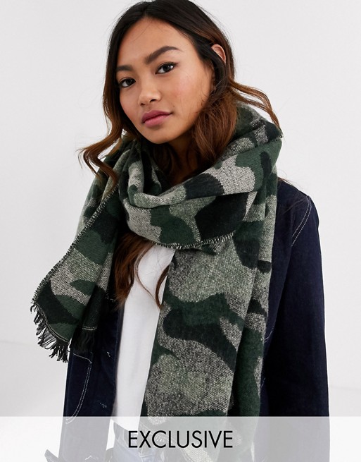 My Accessories London Exclusive camo scarf