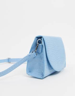 blue croc bag